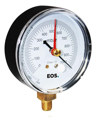 Vacuômetro Analógico Eos Com Rosca De 1/8