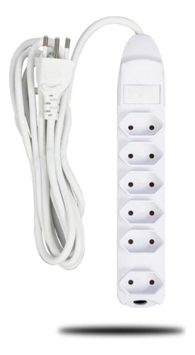 Filtro De Linha Régua 6 Tomadas Bivolt 60hz