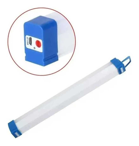 Pack 2 Tubo Recargable Luz Led Emergencia 40w 