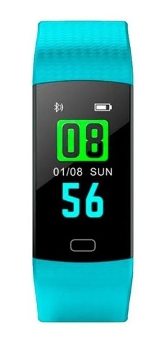Imagen 4 de 12 de Smartwatch Reloj Targa Smartband 4 Control Pasos Android Ios Color De La Malla Azul