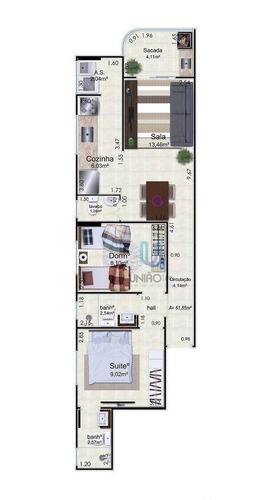 Imagem 22 de 24 de Apartamento Com 2 Dormitórios À Venda, 71 M² Por R$ 410.520,00 - Caiçara - Praia Grande/sp - Ap0185