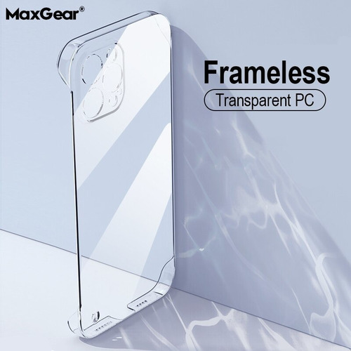 Para Capa Ultrafina Para iPhone, Transparente, Sem Moldura,