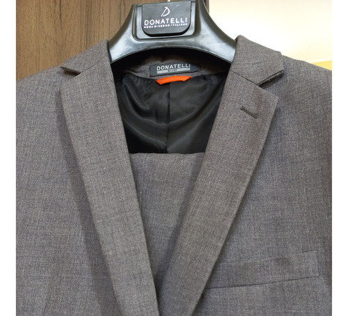 Donatelli - Terno- Perfecto Estado Color Plomo A Gris