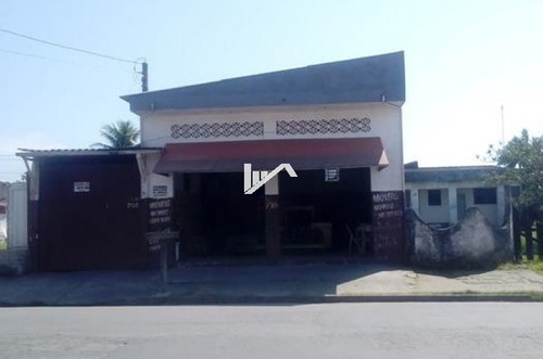 Imagem 1 de 11 de Casa Com Salão Comercial Em Itanhaém Ca192