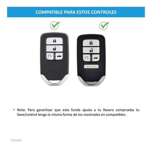 Gys Compatible Funda Carcasa Llave Control Honda Hr-v 2021