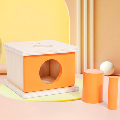 Caja De Permanencia De Objetos Toy Educational Toy Naranja