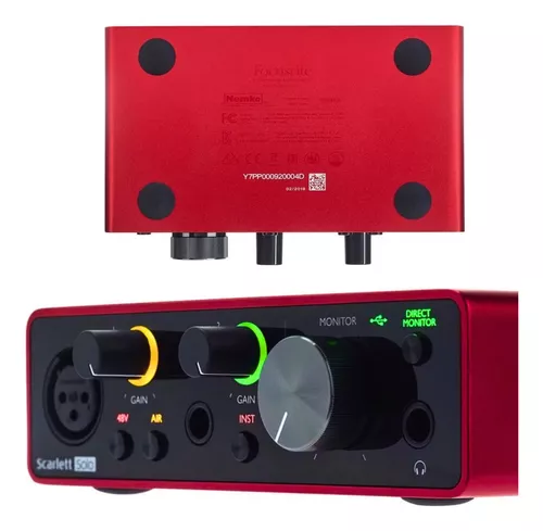 Focusrite Scarlett Solo - Interfaz de audio USB con herramientas  profesionales (3era generación)