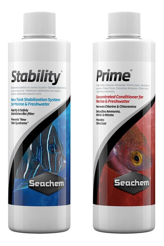 Kit Seachem Prime + Stability De 325ml