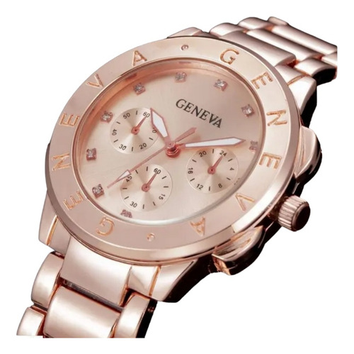 Relógio  Feminino Promoção Original Luxo Dourado  Prata Rose