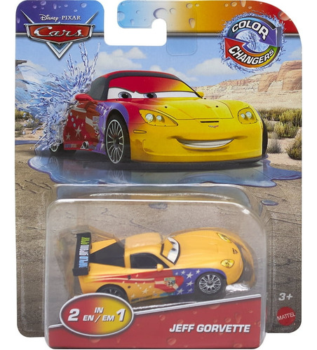 Disney Cars Color Changers 2 En 1 - Jeff Gorvette - Mattel