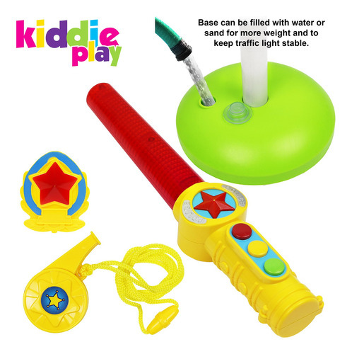 Kiddie Play Juguete De Semaforo Para Ninos Autos Y Bicicleta