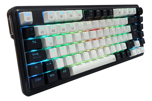 Teclado Redragon Ucal Pro Wireless 75% K673wb-rgb-pro Sp Teclado Negro Idioma Español Latinoamérica
