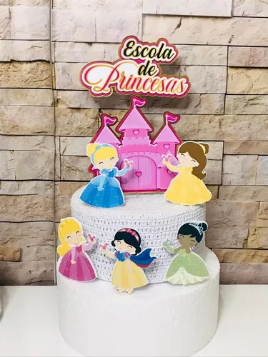 Topo de Bolo Princesas Personalizado