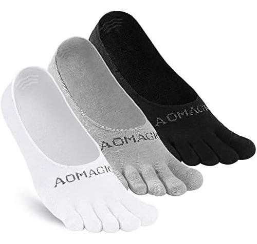 Aomagic Toe Socks No Show Mujer Hombre Liner Calcetines Invi