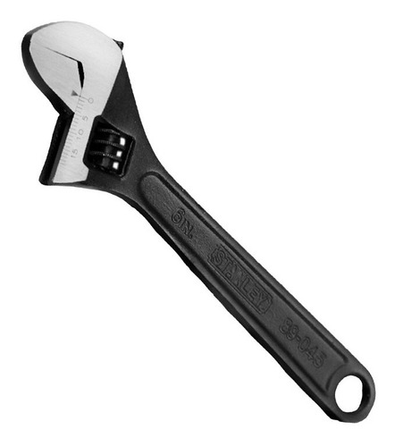 Llave Francesa Stanley Negra # 89045- 6 Pulgadas