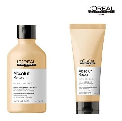 Loreal Kit Absolut Repair Shampoo + Acond Serie Expert