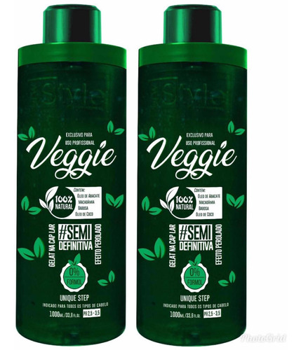 2 Semi Definitiva Veggie 1 Litro Cada New Style Oferta