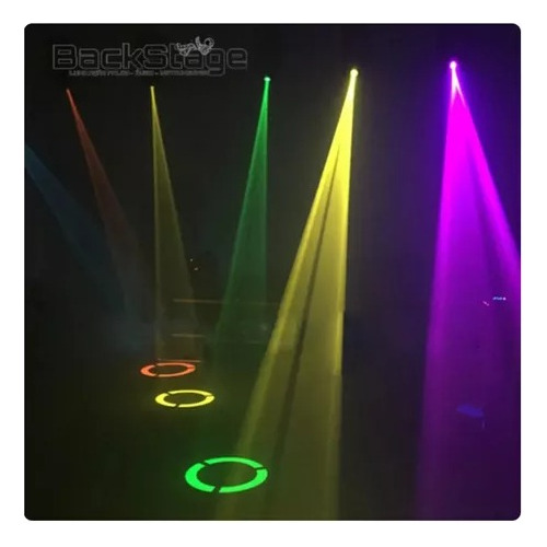 Moving Head Spot Led 60w 8 Cores Prisma Wash 6 Leds De 3w