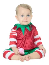 Comprar Disfraz Baby Duende Disfraz Navideño Duende Bebé 6-12 Meses