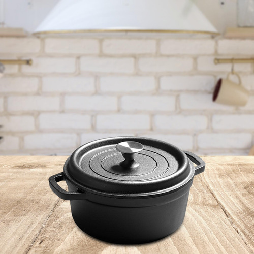 Horno Holandés De Hierro Fundido Resistente De Doble 20cm