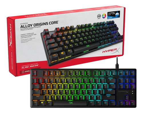 Teclado Mecanico Hyperx Alloy Origins Hx-kb6blx-br Cor De Teclado Preto Idioma Português Brasil