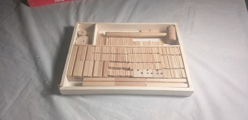 Antiguo Juguete Armable De Madera (Usado)