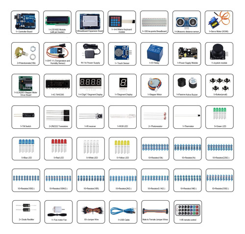 Kit De Inicio Miuzei Compatible Con Proyectos De Arduino
