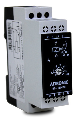 Rele De Tempo Altronic Retardo Energização 15s 94-242v