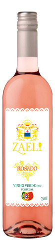 Kit 3un Vinho Verde Rosé Meio Seco Português Zaeli 750ml