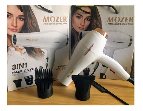 Secadora De Cabello Mozer 5000 Watts Diseño Elegante