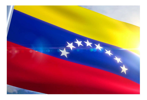Vinilo 40x60cm Bandera De Venezuela Pais Latinoamerica M5
