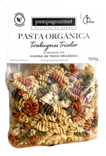 Pasta Orgánica Pampa Gourmet Tricolor X 500 Gr