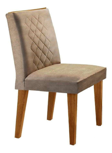 Conjunto De Mesa De Jantar Com Tampo De Vidro E 6 Cadeira... Cor Marrom