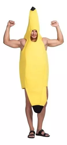 Divertido Disfraz De Plátano Para Halloween Para Adulto