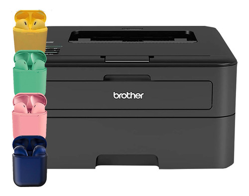 Impresora Simple Función Monocromática Brother L2360dw + Au
