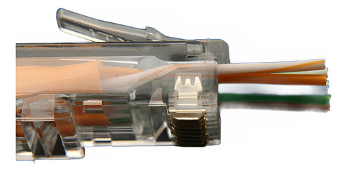 Conector De Cable Ethernet Rj45 Cat6 Cat5e Rg45, Utp Rg Rj