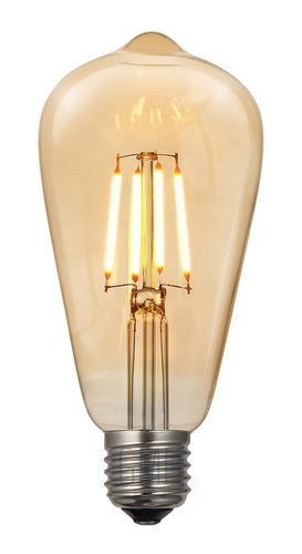 Lámpara Led Multifilamento Vintage Edison 4w E27 Retro St64