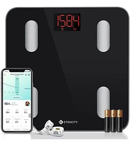 Báscula Inteligente Etekcity Scales C/wifi/bluetooth - Negro