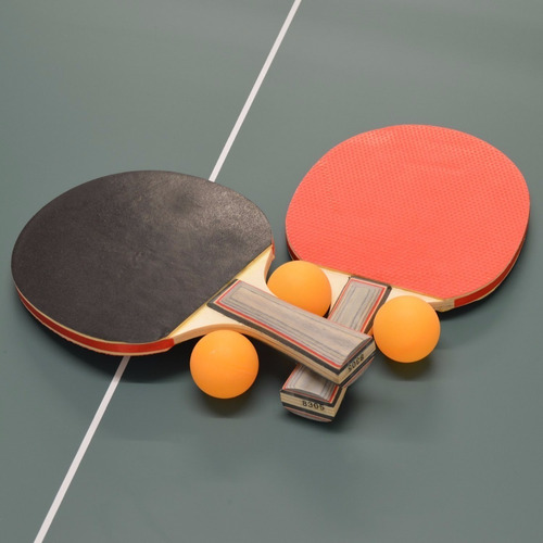 Imagen 7 de 9 de Set Ping Pong 2 Paletas+3 Pelotas+red Profesional+estuche