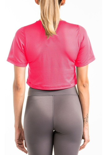 Playera Tank Top Corto Para Mujer Transpirable De Hoyitos