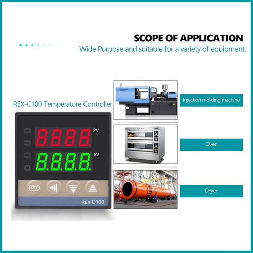 Kit Pirómetro Rex-c100 Control Temperatura Medición 0-400°c
