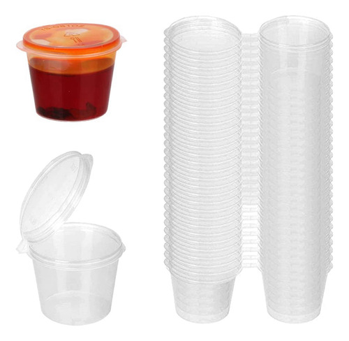 Caja De Salsa Desechable De 100 Piezas Para Salsas Y Salsas,