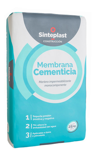 Membrana Cementicia Mortero Impermeabilizante Sinteplast 25k