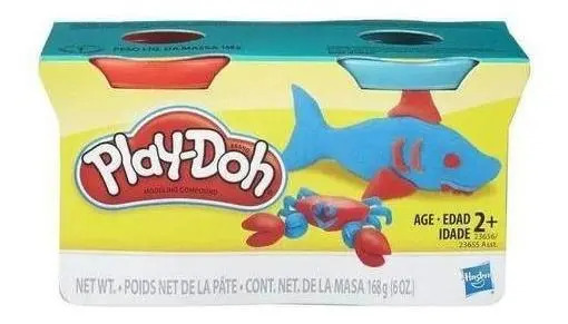 Massinha De Modelar - Play-doh - Conjunto Com 2 Cores - Verm