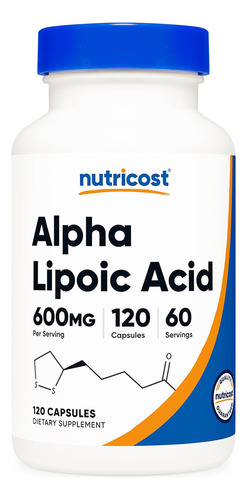 Acido Alfa Lipoico 600 Mg 120 Cápsulas Importado Nutricost