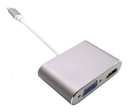 Convertidor Tipo C A Hdmi 4k-2k Y Vga Marca Jaltech