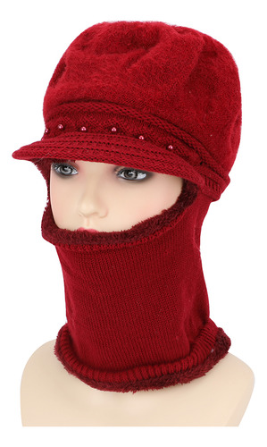 Gorro Mujer Cálido Prueba Viento Proteccion Cuello Y Rostro