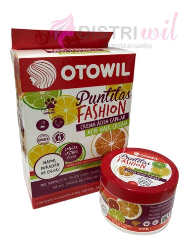 Imagen 8 de 8 de Crema Acida Puntitas Fashion Caja X24u.