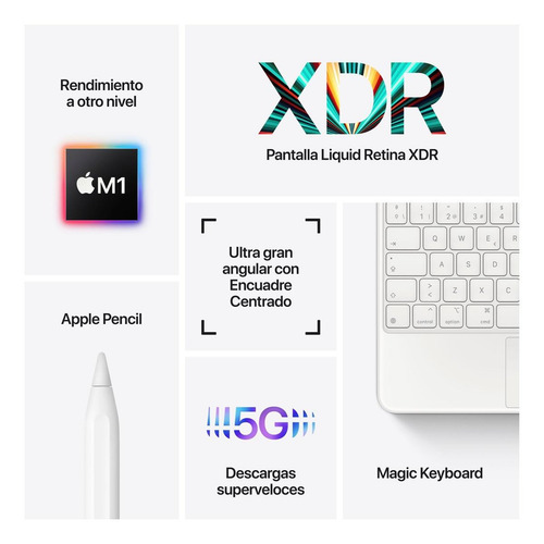 Imagen 5 de 6 de Apple iPad Pro 12,9 (wi-fi , 1tb, M1) + Apple Pencil 2ª Gen