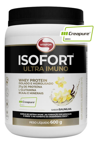 Vitafor Isofort Ultra Imuno 600g Baunilha